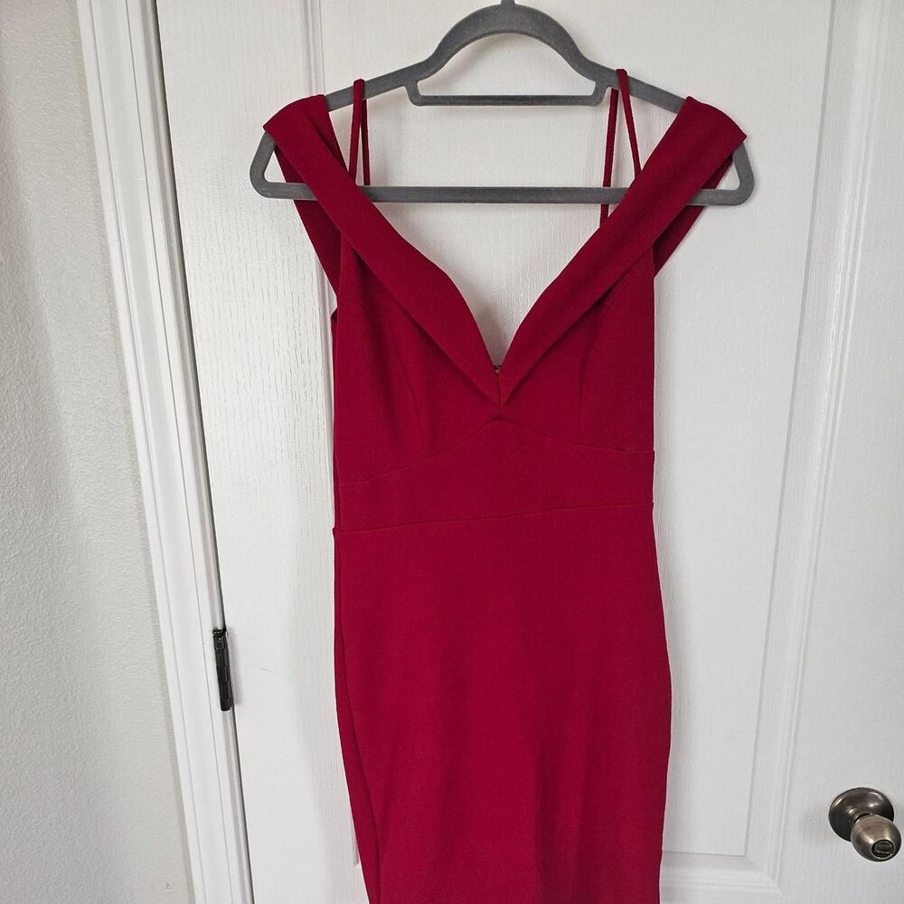 No-brand Women's Red and Pink Dress